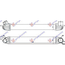 Ψυγειο Intercooler 1.6TURBO S/JCW Βενζινη (540x85x64) Κολαρα Σφιγκτηρα Mini COOPER/ONE (R56) 06-11 - 060306200