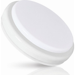 Φωτιστικό Κήπου Πλαφονιέρα LED 18W Στρογγυλή 4000K IP54 3 Χρώματα Φ24