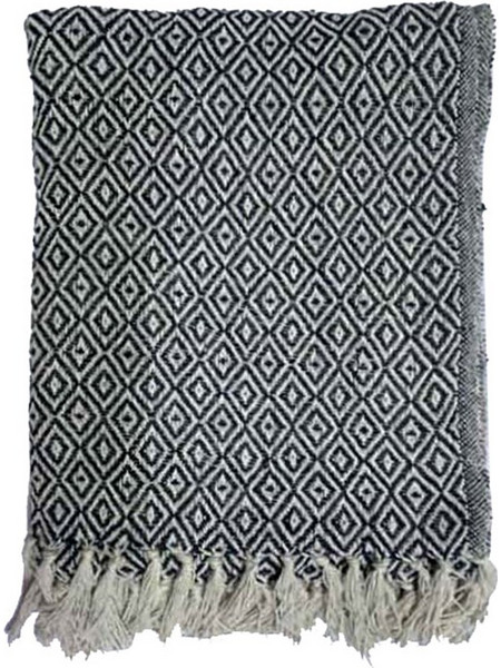 LANCE ΡΙΧΤΑΡΙ ΒΑΜΒΑΚΙ POLYESTER ΛΕΥΚΟ ΜΑΥΡΟ 130x170cm c442459