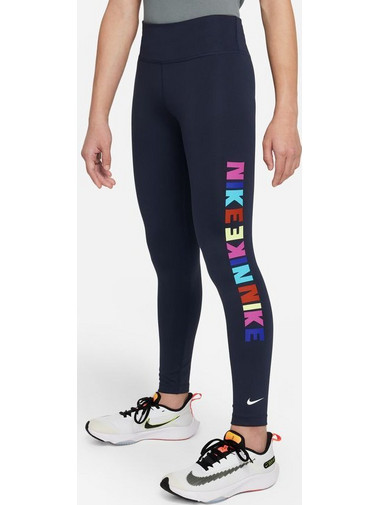 Nike Dri-Fit One Παιδικό Κολάν Μακρύ Μπλε