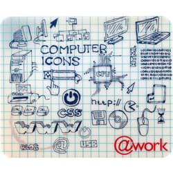 Mousepad Ultra Thin, MS-210 22 x 18 cm