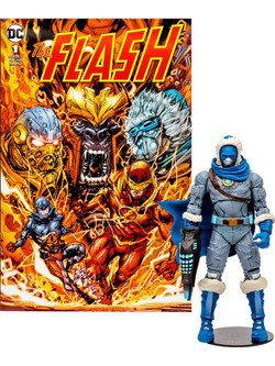 McFarlane DC Direct Page Punchers Comic Captain Cold The Flash Comic 18cm