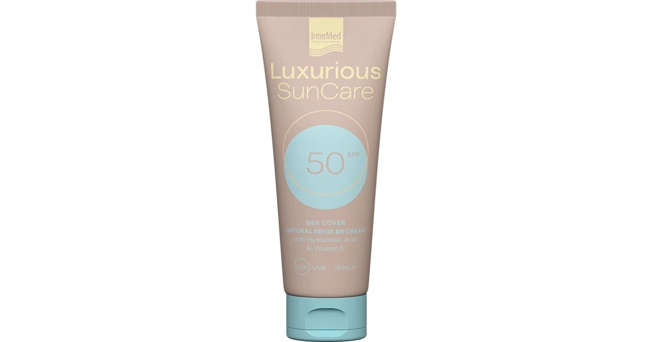 InterMed Luxurious Sun Care Silk Cover Natural Beige Αντηλιακή Κρέμα