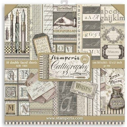 Stamperia Calligraphy Φύλλα Scrapbooking Διπλής Όψης 190gr/m 10 τμχΚωδικός: 40110158