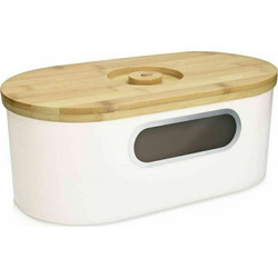 Navaris Ψωμιέρα με Καπάκι Μεταλλική Cream 33.5x19.5x13cmΚωδικός: 24350648