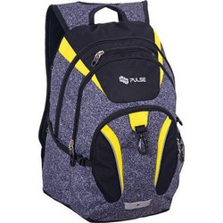 Pulse MVP Yellow Σχολική Τσάντα Πλάτης Δημοτικού Γκρι 120706