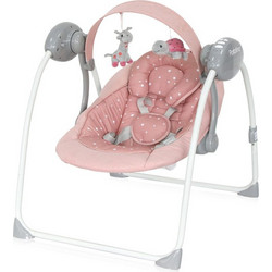 Lorelli Portofino 2 in 1 Relax Μωρού Κούνια με Μουσική έως 9kg Peach Stars