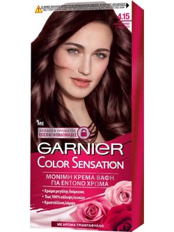 Garnier Color Sensation 4.15 Καστανό του Πάγου Μόνιμη Βαφή Μαλλιών 40ml