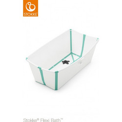 Stokke Flexi Μπανάκι Μωρού Λευκό Τιρκουάζ