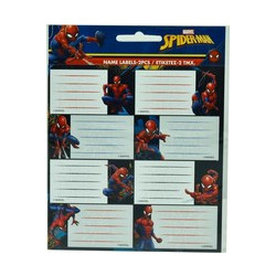 GIM ΕΤΙΚΕΤΕΣ ΣΧΟΛΙΚΕΣ SPIDERMAN 2τμχ