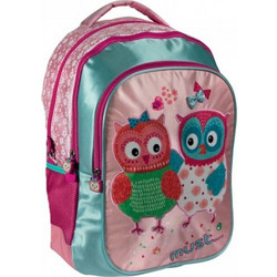 Must Owls Σχολική Τσάντα Πλάτης Δημοτικού Ροζ 0579344
