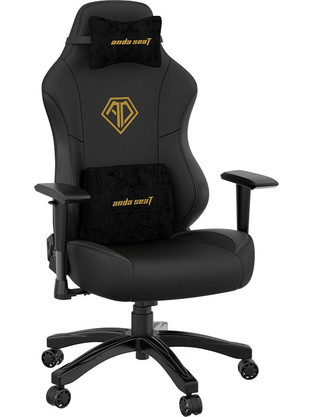 Anda Seat Phantom 3 Large Καρέκλα Gaming Δερματίνης με Ρυθμιζόμενα Μπράτσα Μαύρη