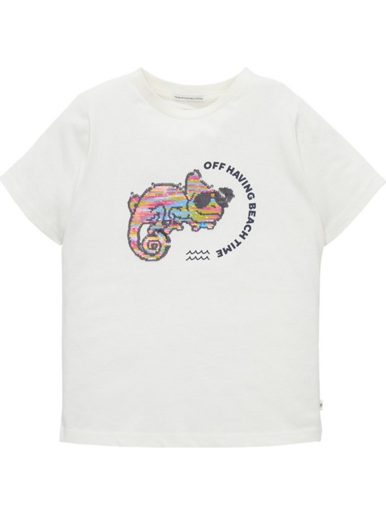 Tom Tailor Παιδικό T-Shirt Κοντομάνικο Λευκό 1036038-12906