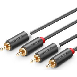 Καλώδιο 2x RCA male σε 2x RCA male Ugreen (AV104/10520) - 5m - Mαύρο AV104/10520