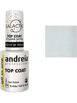 Andreia 02 Lunar Glitter Galactic Top Coat Βερνίκι Νυχιών 10.5ml