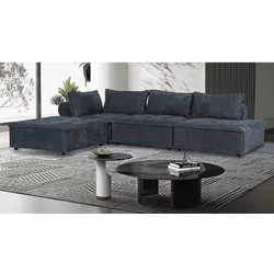 Woodwell Larry Γωνιακός Καναπές Γκρι 301x201x75/39cm Ε9820,1