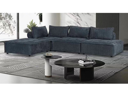 Woodwell Larry Γωνιακός Καναπές Γκρι 301x201x75/39cm Ε9820,1