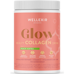 Wellexir Glow Beauty Collagen Drink Peach Ice Tea με Υαλουρονικό Οξύ & Βιταμίνη C 360gr
