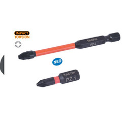TACTIX 455222 Μύτες σταυρού POZIDRIV IMPACT TORSION PZ2 x 75 mm 1 τεμ