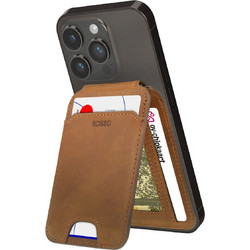 Rosso Deluxe MagSafe Wallet Θήκη Καρτών Κινητού Brown