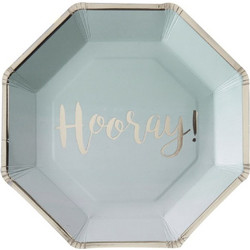 Ginger Ray Πιάτα Χάρτινα Mint Green Ombre 8 τεμάχια