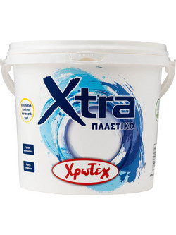 Χρωτέχ Xtra Πλαστικό Λευκό 9lt