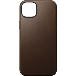 Nomad Modern Leather Back Cover with MagSafe Brown (iPhone 15 Plus)