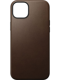 Nomad Modern Leather Back Cover with MagSafe Brown (iPhone 15 Plus)