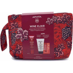 Apivita Wine Elixir Wrinkle & Firmness Lift Day Cream SPF30 40ml + Cleansing Milk 3In1 50ml + Bee Sun Safe Cream 2ml