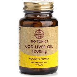 Bio Tonics Cod Liver Oil Μουρουνέλαιο 1200mg 40 Κάψουλες