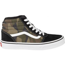 Vans YT Ward HI Παιδικά Sneakers Μποτάκια Χακί VN0A38JAU2I