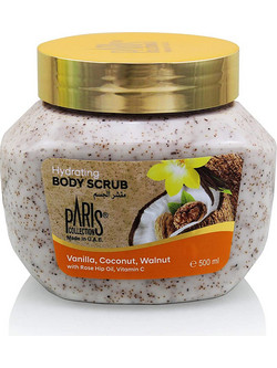 Paris Collection Vanilla, Coconut, Wallnut Hydrating Body Scrub 500ml