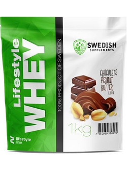 Swedish Supplements Lifestyle Whey Chocolate Peanut Butter Πρωτεΐνη Ορού Γάλακτος Γράμμωσης 1kg