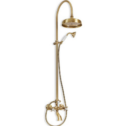 Bugnatese Princeton CD801 Bronze Μπαταρία Nτους 2 Eξόδων με Kολώνα, Aνακλινόμενη Kεφαλή, Tηλέφωνο με Στήριγμα