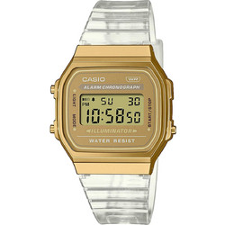 Casio Vintage Ψηφιακό Ανδρικό Ρολόι Χρονογράφος με Λευκό Καουτσούκ Λουράκι A-168XESG-9AEF