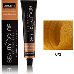 Lorvenn Beauty Color 0/3 Χρυσό Ντορέ Ενισχυτικό Βαφής Μαλλιών 70ml