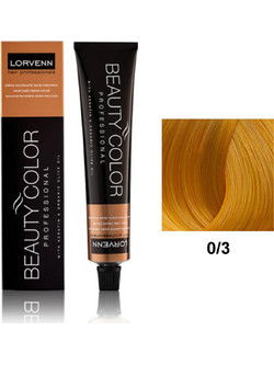 Lorvenn Beauty Color 0/3 Χρυσό Ντορέ Ενισχυτικό Βαφής Μαλλιών 70ml