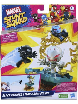 Hasbro Marvel Stunt Squad Black Panther & Iron Man vs Ultron Σετ Φιγούρες Δράσης για 4+ Ετών