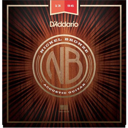 D'Addario NB Σετ 6 Χορδές Ακουστικής Κιθάρας Bronze 13-56" Medium Tension