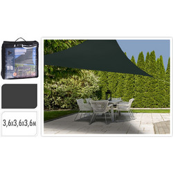 Πανί σκίασης τριγωνικό C46400320 - 3.6x3.6x3.6m - Dark Grey C46400320