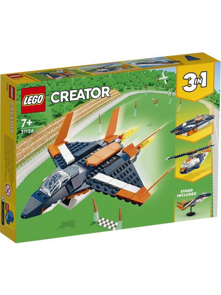Lego Creator 3-in-1 Supersonic Jet για 7+ Ετών 31126
