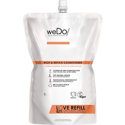 Wedo Rich And Repair Refill Φυτικό Conditioner για Επανόρθωση για Ταλαιπωρημένα Μαλλιά 1lt