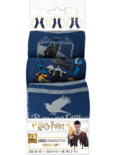 Κάλτσες Set των 3 Ravenclaw - Harry Potter