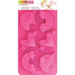 Scrap Cooking Φόρμα Σιλικόνης 6 Καλούπια 33x17.5x2.5εκ. Unicorn SCC-3176