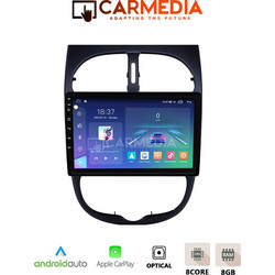 Carmedia CM809-13 Peugeot 206 1998-2006 Ηχοσύστημα Αυτοκινήτου με Οθόνη Αφής & GPS