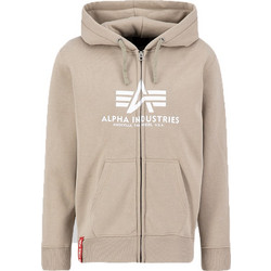 Alpha Industries Ανδρική Ζακέτα Φούτερ με Κουκούλα και Φερμουάρ Μπεζ 178325-679
