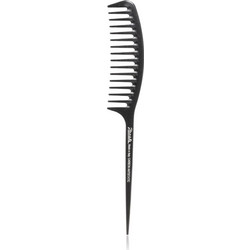 Janeke Carbon Fibre Fashion Comb with a long tail and wavy frame χτένα για τα μαλλιά 21,5 x 3 cm 1 τμχ