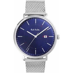 Paul Smith Track Ανδρικό Ρολόι με Ασημί Μεταλλικό Μπρασελέ P10088