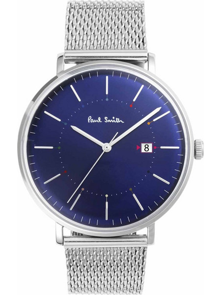 Paul Smith Track Ανδρικό Ρολόι με Ασημί Μεταλλικό Μπρασελέ P10088