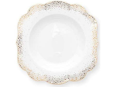 Pip Studio Πιάτο Φρούτου Πορσελάνης Τετράγωνο Royal Winter 23.5x23.5cm 51001398